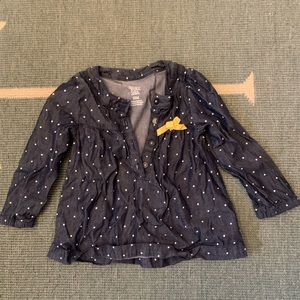Carter’s Denim Polka Dot top size 18 months